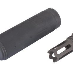 Element QD Barrel Extension with Masada Type Steel Flash Hider (Color: Black - Short / 14mm Negative)