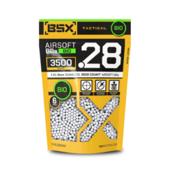 BSX Bio Precision 0.28G Airsoft BBs – 1KG Bag (Approx. 3500 Rounds)