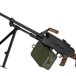Matrix PKM Russian Battlefield Squad Automatic Weapon Airsoft Machine Gun by A&K (Model: Real Wood)
